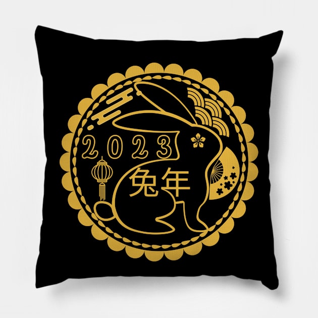 Year of the rabbit 2023 Pillow by TOP DESIGN ⭐⭐⭐⭐⭐