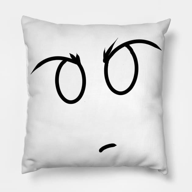 Confused face Pillow by AshStore