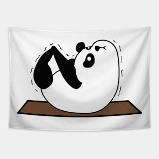 Panda yoga funny pose Tapestry