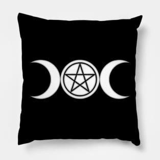 Triple Moon Pantacle Pillow