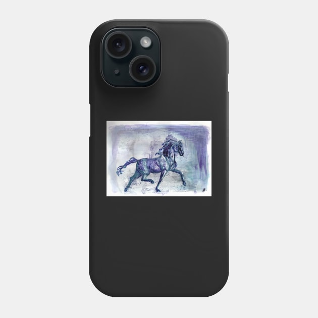 Purple Rain Horse Phone Case by RavensLanding