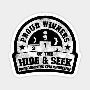 Winners Hide & Seek Programming Championship Gift Magnet