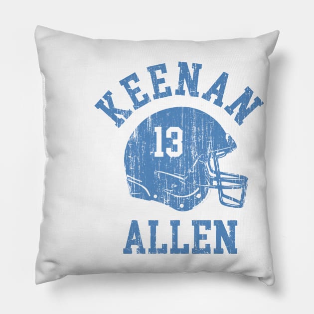 Keenan Allen Los Angeles C Helmet Font Pillow by TodosRigatSot