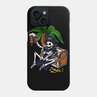 Skeleton Pirate Beer Party Phone Case