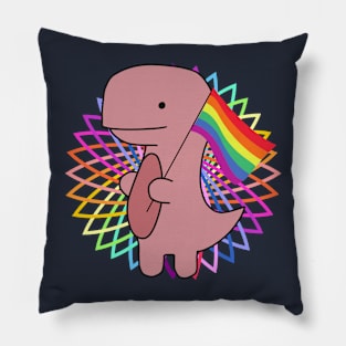 Cute Pride Dino Pillow