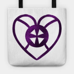 Adinkra symbol in purple hues Tote