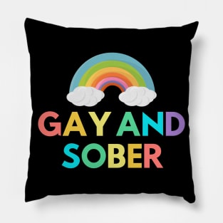 Gay And Sober Alcoholic Addict Recovery Pillow