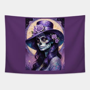 Violet Visage Tapestry