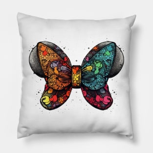 Butterfly bow tie Pillow