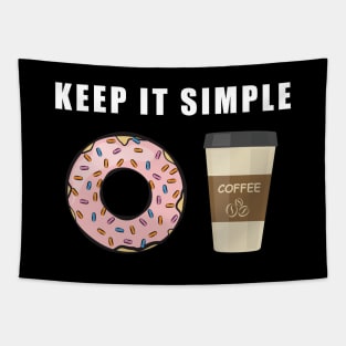 Keep It Simple - Coffee and Donut Tapestry