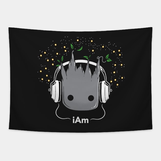 I Am Groot Guardians Tapestry by Vanzan