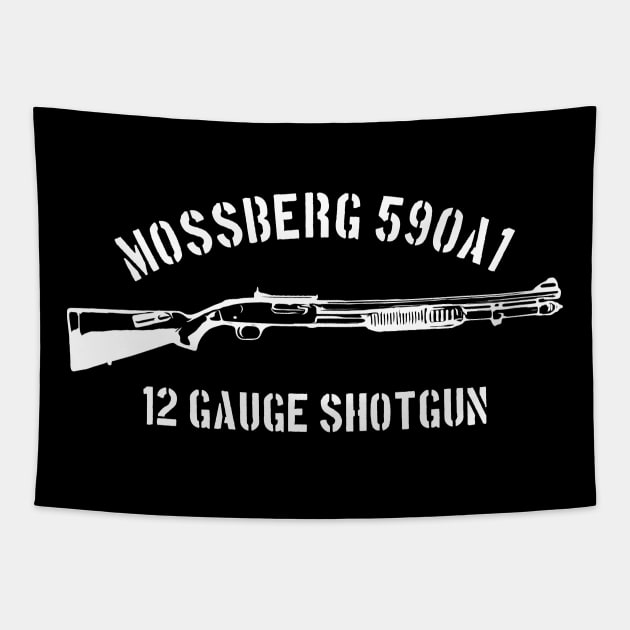 590 a1 12 sauge shotgun Tapestry by GREEN SOLDIER