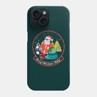 F-14 Tomcat - Merry Christmas Baby! (Green/Red) - Grunge Style Phone Case