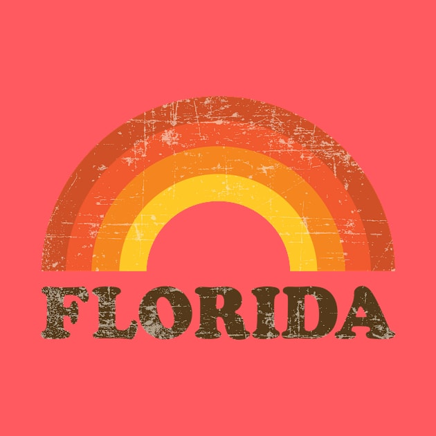 Retro Vintage Florida Vacation Souvenir by fizzyllama