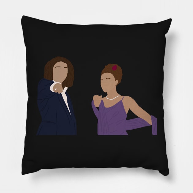 Patrick & Kat! Sticker Pillow by haleynicole11