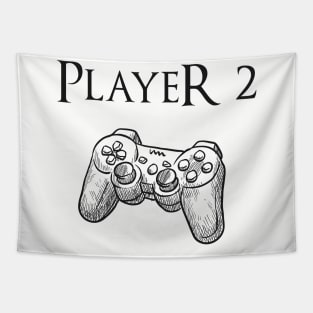 Father and son matching, Player 2 Player 2, Joypad, Controller, gaming Tapestry