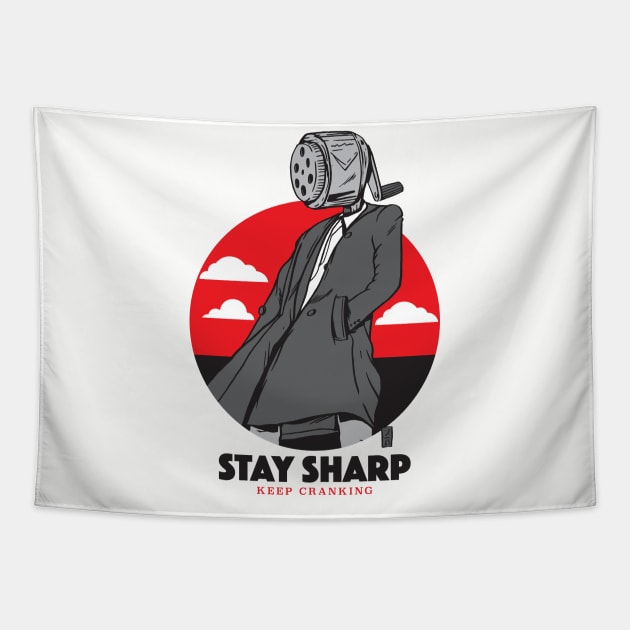 Stay Sharp Tapestry by Thomcat23