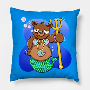 The Great and Mighty Merbear Pillow