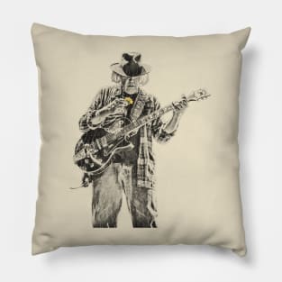 Neil Young Retro Vintage Pillow