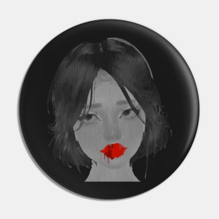 Anime girl's face Pin