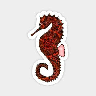 Seahorse (orange) Magnet