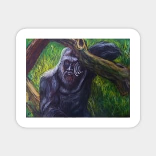 Resting Bigfoot Magnet