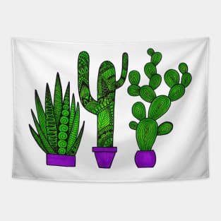 Three Cacti Tapestry