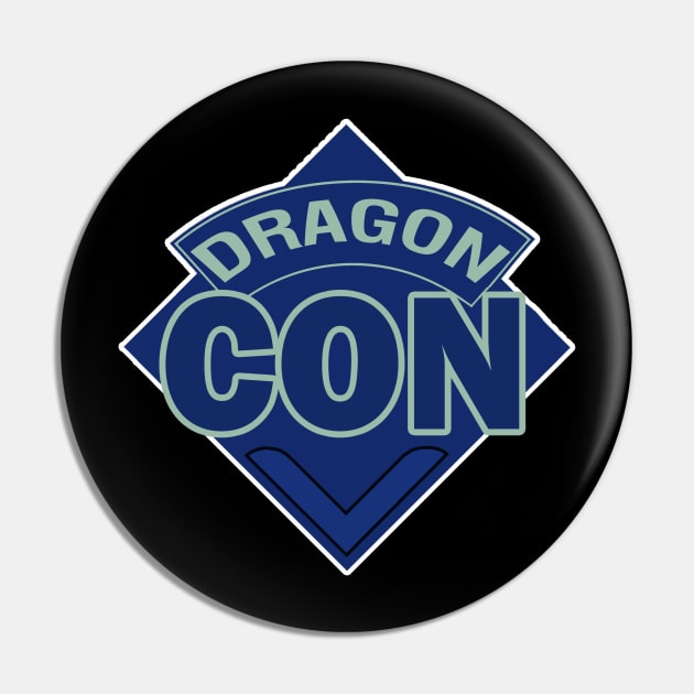 DragonCon Doctor Who Style Logo Pin by RetroZest