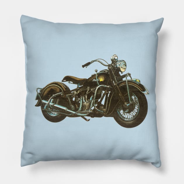 1940 INDIAN CHIEF Pillow by lavdog