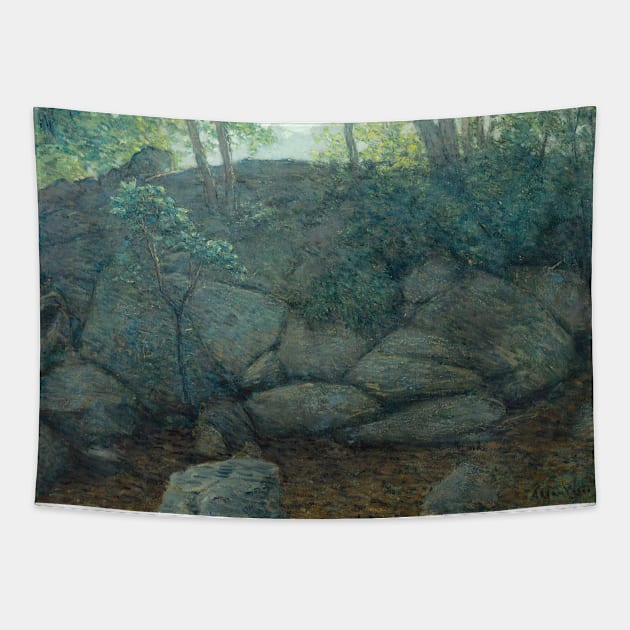 Woodland Rocks by Julian Alden Weir Tapestry by Classic Art Stall