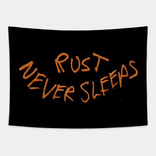 RUST NEVER SLEEPS Tapestry