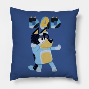 Vintage bluey dad Pillow