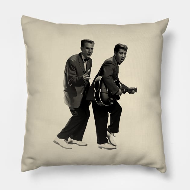 Young Simon and Garfunkel Pillow by TheMusicFav