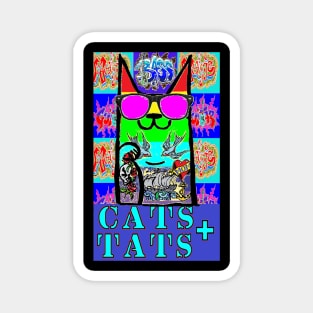 Cats and tats Rainbow 1 Magnet