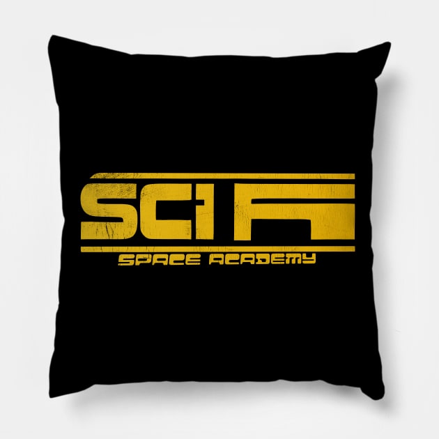 SCI FI "Space Academy" Pillow by Invad3rDiz