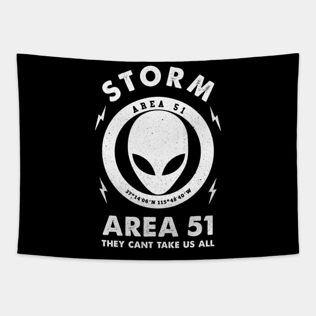 Storm Area 51 Tapestry by jamboi