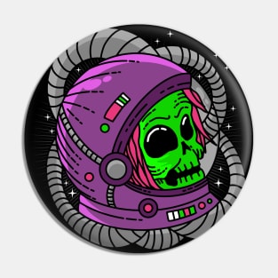 Space Skull Astronaut Pin