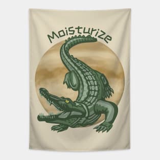 Crocodile Reminds Us To Moisturize Tapestry