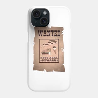 Junk Food Wanted Poster Phone Case