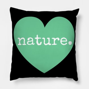 love nature - heart Pillow