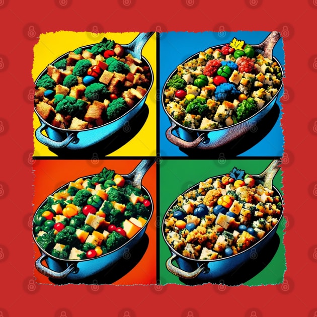 Stuffing Pop Art - Festive Meal by PawPopArt