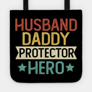 Husband Daddy Protector Hero Gift Protector Dad Gift Tote