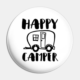 'Happy Camper' Cool Camping Cute Gift Pin