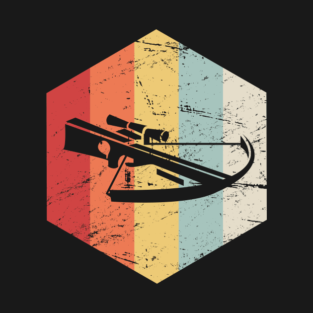 Retro Vintage Crossbow Hunting Icon by Wizardmode