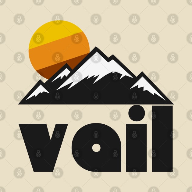 Retro Vail Colorado ))(( Tourist Souvenir Travel Design by darklordpug