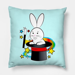Magic Hat with Wand and Rabbit Pillow