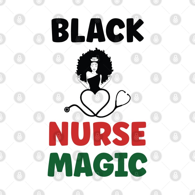 Black Nurse Magic, Nurse, Black Women, Afro Puff, Black Hair, Natural Hair by UrbanLifeApparel