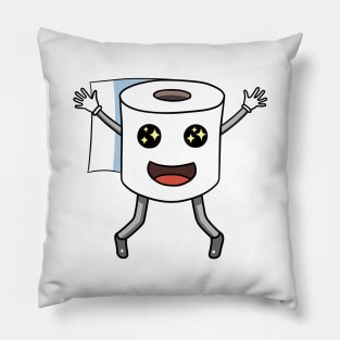 Kawaii Face Toilet Paper Roll Pillow