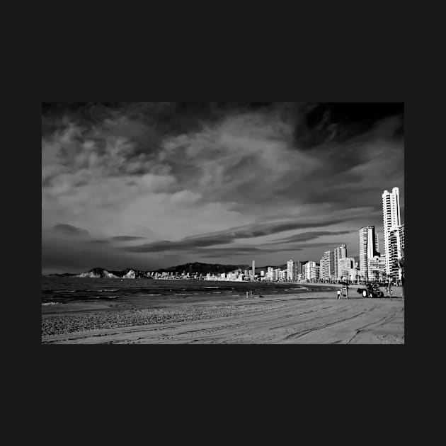 Benidorm Levante Beach Costa Blanca Spain by AndyEvansPhotos