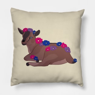 Bisexual Pride Baby Goat Kid Pillow